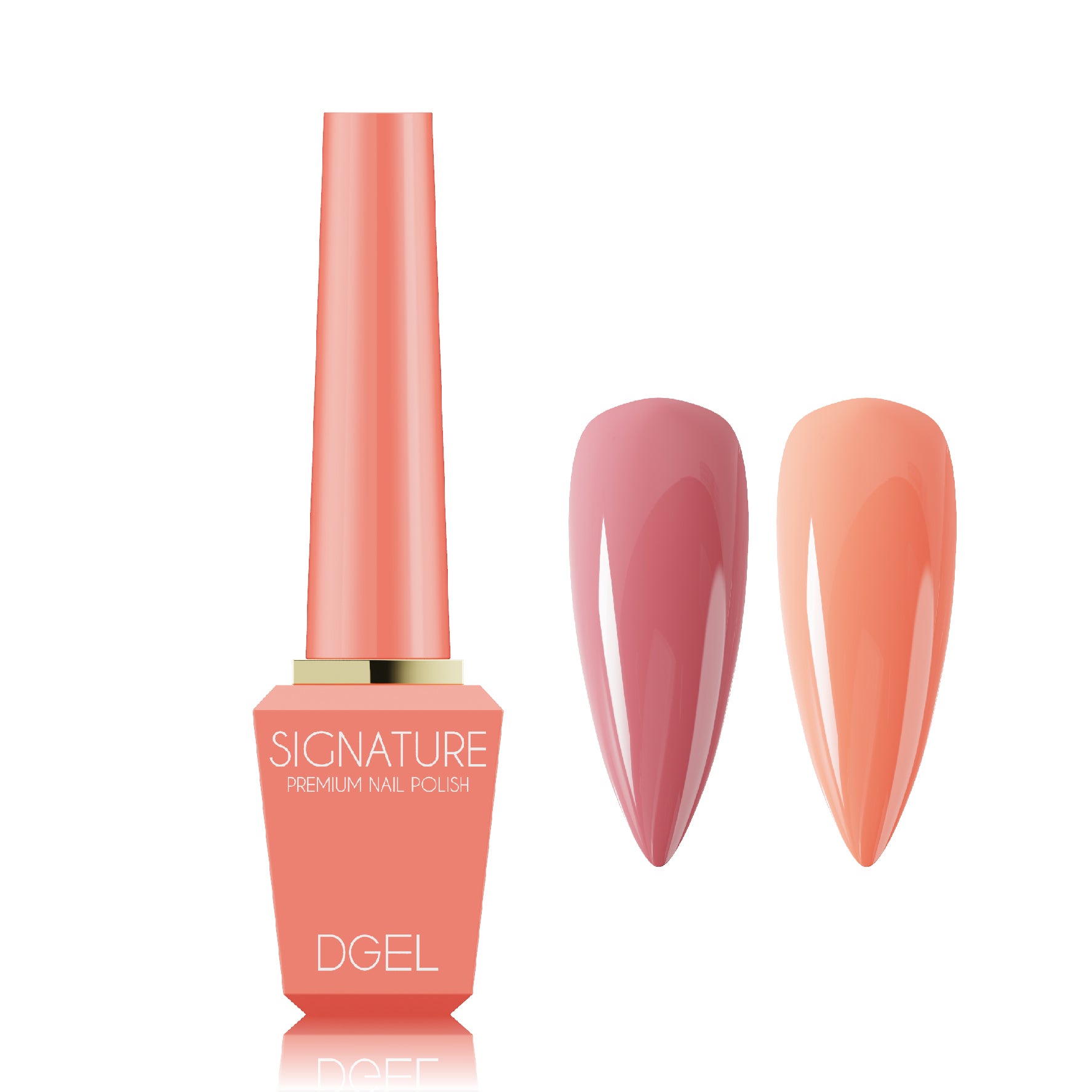 DGel Signature Reactive DS.133 Sunset Orange – Isıyla Renk Değiştiren Turuncu Jel Oje