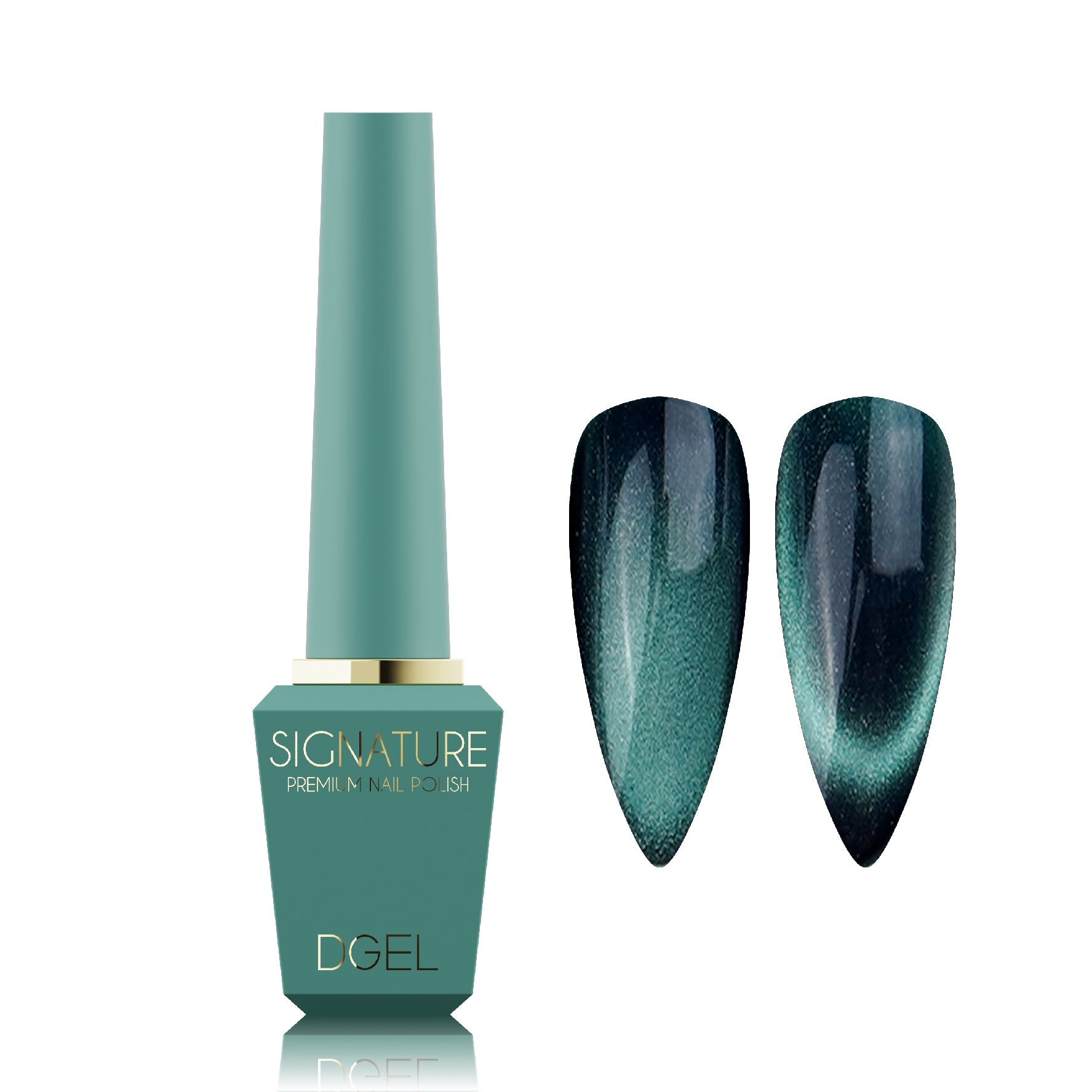 DGel Signature DS.145 Como – Petrol Yeşili Manyetik Cat Eye Jel Oje