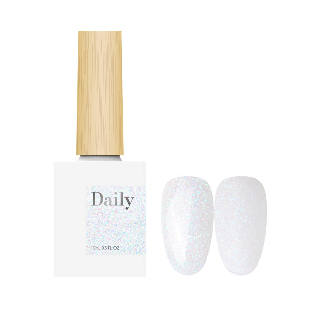 Daily Gel DY.90 – İnci Beyaz Glitter Jel Oje