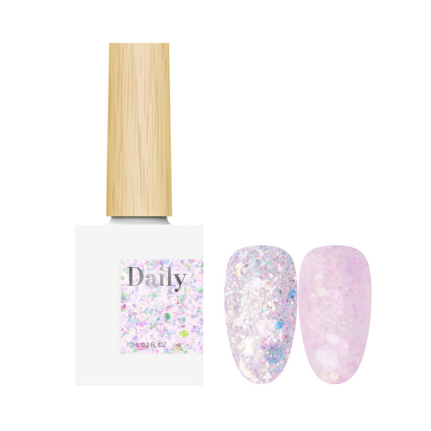 Daily Gel DY.97 – İridescent Pembe Glitter Jel Oje