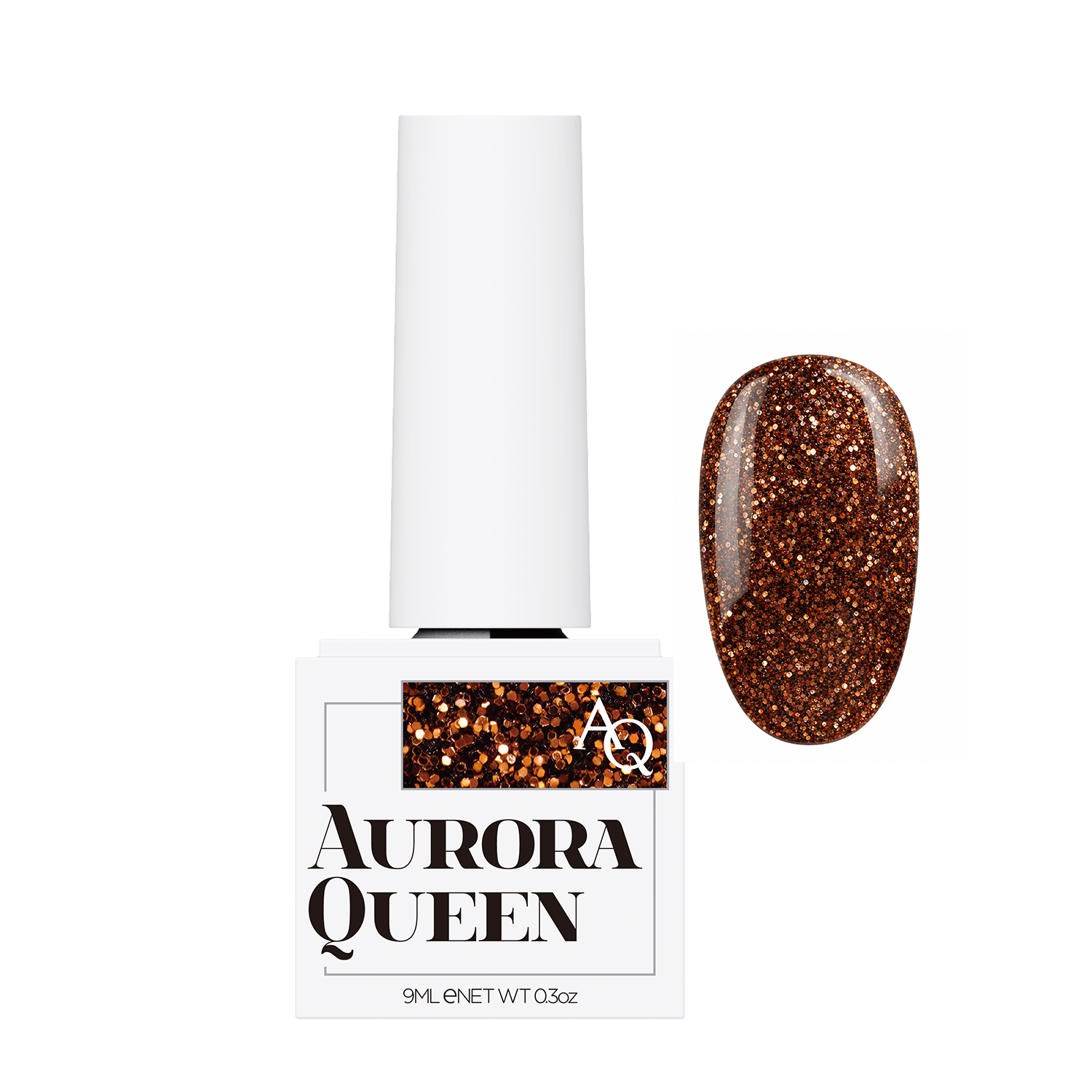 Aurora Queen Chocolate AQ.115 Cacao – Kakao Kahve Glitter Jel Oje