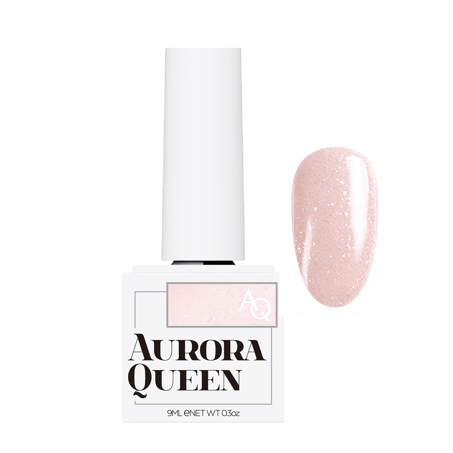Aurora Queen Mellow Glitter AQ.179 Ripen – Pudra Pembe Işıltılı Jel Oje