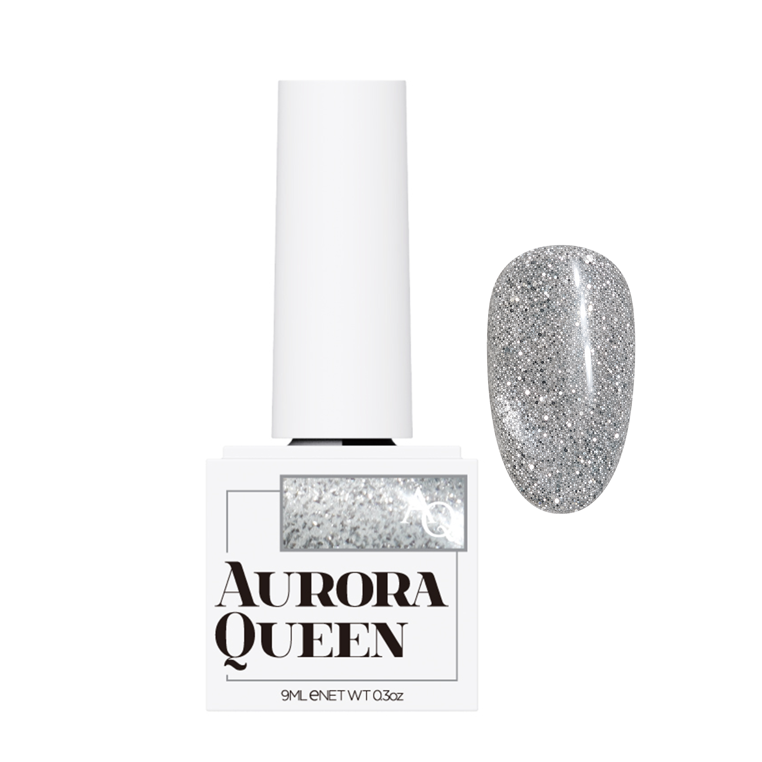 Aurora Queen Moon Light AQ.218 Crescent Moon – Koyu Gümüş Manyetik Cat Eye Jel Oje