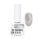 Aurora Queen Moon Light AQ.219 Half Moon – Parlak Gümüş Manyetik Cat Eye Jel Oje