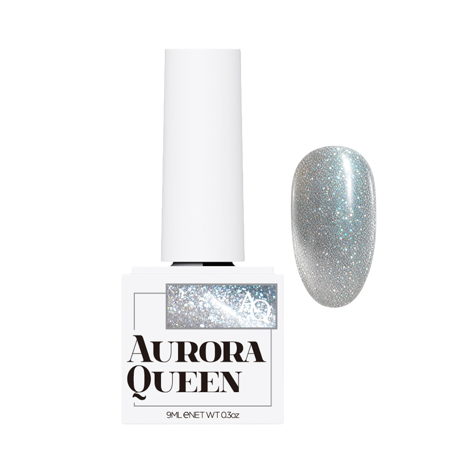 Aurora Queen Moon Light AQ.222 Wane – Gümüş Gri Manyetik Cat Eye Jel Oje