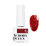 Aurora Queen AQ.25 Ruby – Yakut Kırmızı Glitter Jel Oje