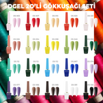 DGel Gökkuşağı – 20’li Kore Jel Oje Profesyonel Salon Seti