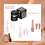 DGel Pumping Color Kit – Pumping Clear Gel + 3 Kore Jel Oje + Top & Base Hediye