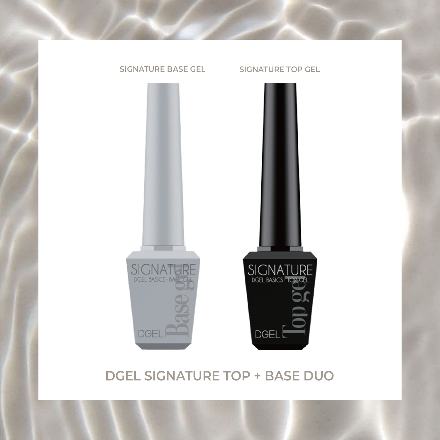 DGel Signature Top + Base Duo – 2’li Profesyonel Manikür Seti
