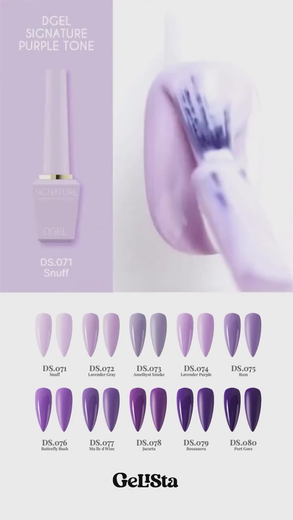 DGel Signature DS.071-DS.080 Purple Tone ürün videosu